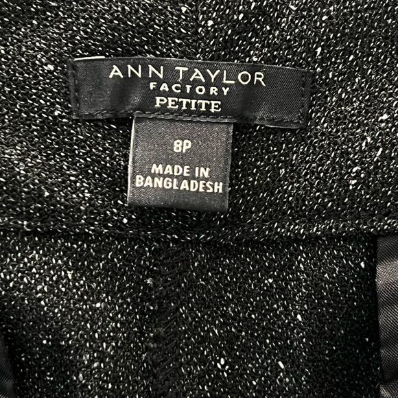 Ann Taylor Classic Dark Gray Tweed Dress Pants Size 8P Petite - Picture 11 of 12